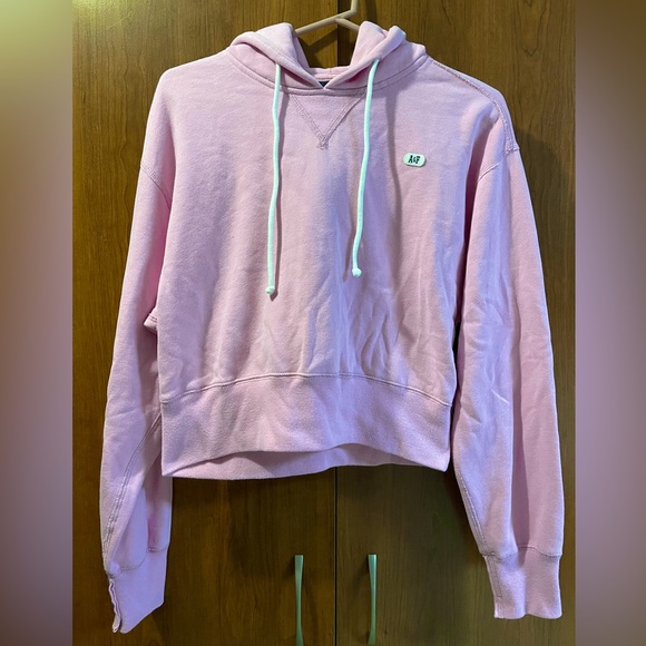 Abercrombie & Fitch Tops - Abercrombie & Fitch (A&F) Pink/Lilac Cropped Hoodie